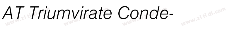AT Triumvirate Conde字体转换